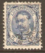 Luxembourg 1906 25c Blue. SG166.