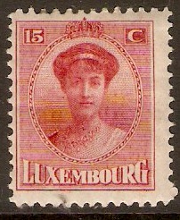 Luxembourg 1921 15c Deep carmine. SG193a.