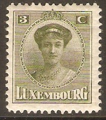 Luxembourg 1921 3c Olive-green. SG195.