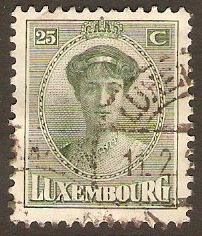 Luxembourg 1921 25c Deep green. SG200.