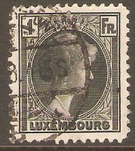 Luxembourg 1926 1f Black. SG254.