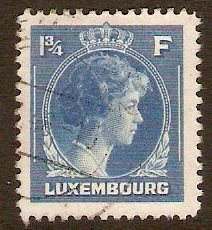 Luxembourg 1944 1f Light blue. SG452.