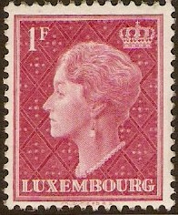 Luxembourg 1948 1f Reddish purple. SG518.