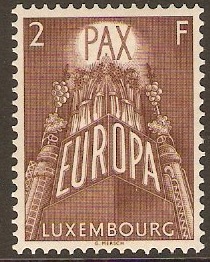 Luxembourg 1957 2f Europa Stamp. SG626.