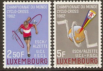 Luxembourg 1962 Cycling Championships Set. SG705-SG706.