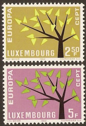 Luxembourg 1962 Europa Stamps. SG707-SG708.