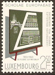 Luxembourg 1963 Schools Anniversary Stamp. SG716.