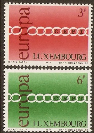 Luxembourg 1971 Europa Stamps. SG872-SG873.