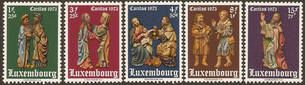 Luxembourg 1973 Welfare Stamps. SG915-SG919.