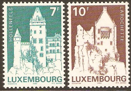Luxembourg 1984 Monuments Set-2nd. Series. SG1142-SG1143.
