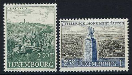 Luxembourg 1961 Tourist Publicity Set. SG695-SG696.