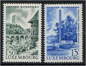Luxembourg 1966 Luxembourg European Centre Set. SG788-SG789.