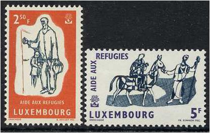 Luxembourg 1960 World Refugee Year Set. SG668-SG669.