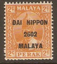 Perak 1942 2c Orange. SGJ246. - Click Image to Close