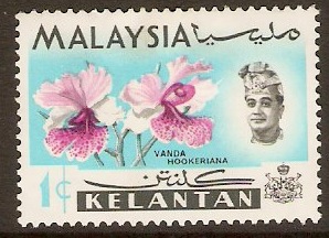 Kelantan 1965 1c Orchid series. SG103.