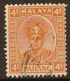Pahang 1935 4c Orange. SG32.