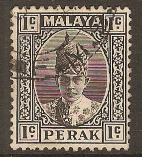Perak 1938 1c Black. SG103. - Click Image to Close