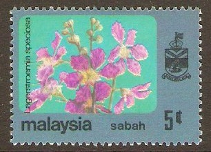 Sabah 1979 5c Flowers series. SG447.