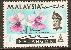 Selangor 1965 1c Orchid Series. SG136.