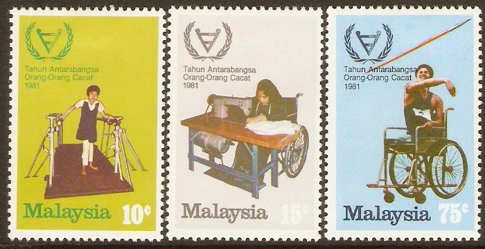 Malaysia 1981 Disabled Persons Year Set. SG220-SG222.