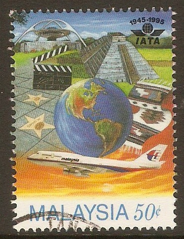 Malaysia 1995 50c IATA Anniversary series. SG583.
