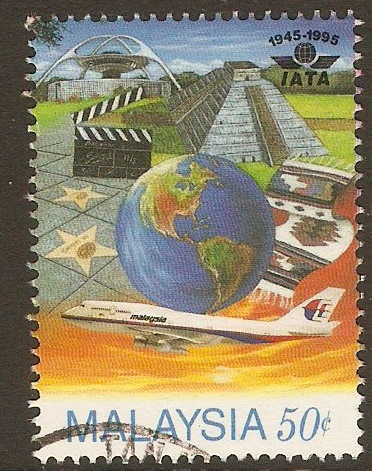 Malaysia 1995 50c IATA Anniversary series. SG584.
