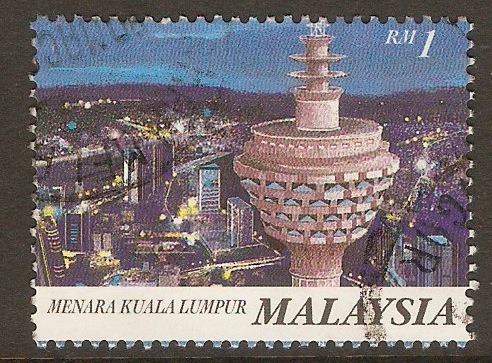 Malaysia 1996 $1 Telecomms Tower series. SG618.