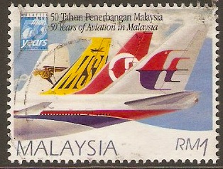 Malaysia 1997 1r Aviation Anniversary Series. SG643.