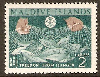 Maldives 1963 2l Freedom from Hunger Series. SG118. - Click Image to Close