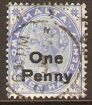 Malta 1902 1d on 2d Dull blue. SG36. - Click Image to Close
