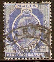 Malta 1904 2d Bright blue. SG53.