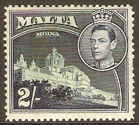 Malta 1938 2s Green and deep blue. SG228.