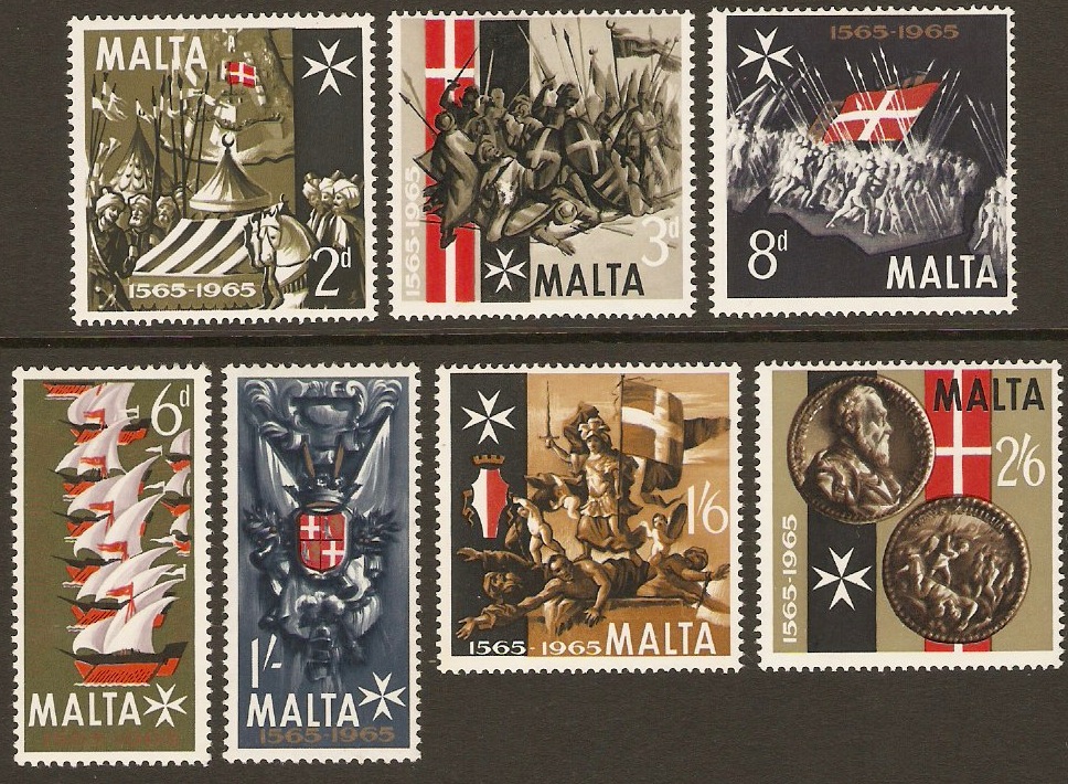 Malta 1965 Great Siege Anniversary Set. SG352-SG358.