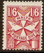 Malta 1967 1s.6d carmine. SGD41.