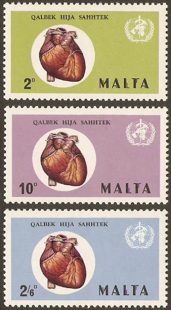 Malta 1972 Health Set. SG464-SG466.