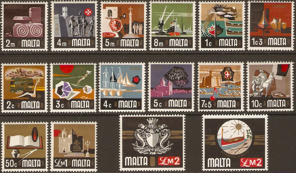 Malta 1973 Cultural Series. SG486-SG500b.