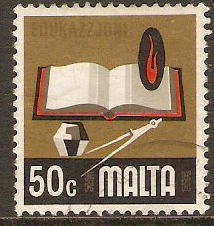 Malta 1973 50c Cultural Series. SG498.