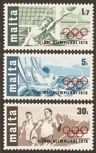 Malta 1976 Olympic Games Set. SG559-SG561.