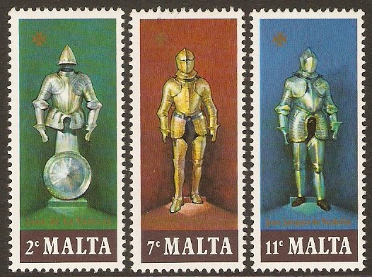 Malta 1977 Armour Stamps. SG572-SG574.