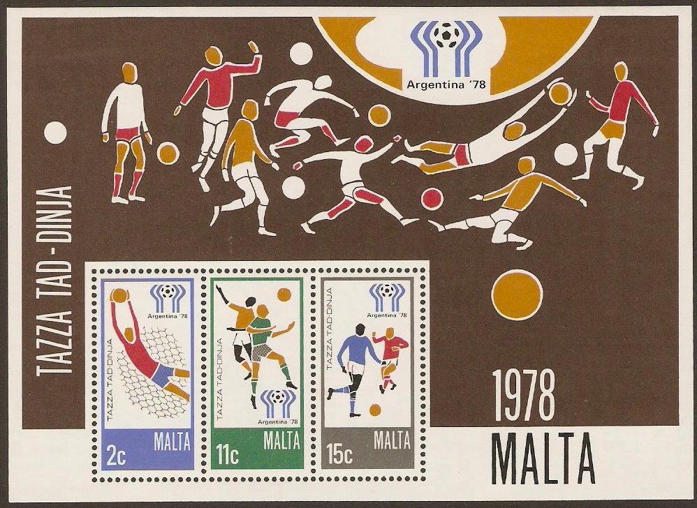 Malta 1978 World Cup Football Sheet. SGM604.