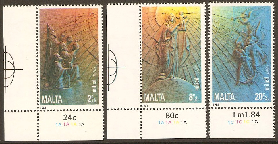 Malta 1985 Christmas Set. SG769-SG771.
