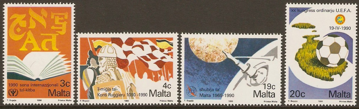 Malta 1990 Anniversaries and Events Set. SG866-SG869.