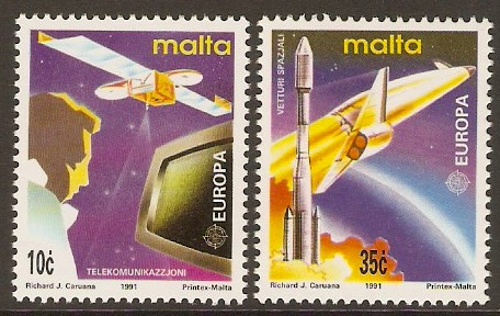 Malta 1991 Europa Set. SG888-SG889.