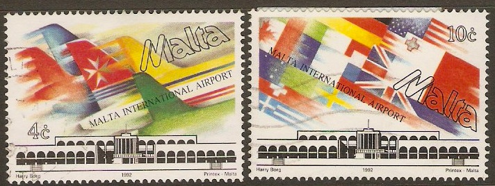 Malta 1992 Air Terminal Opening Set. SG917-SG918.