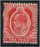 Malta 1904 1d. Red. SG49.