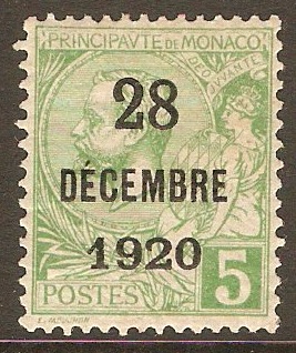 Monaco 1921 5c Princess Antoinette Baptism series. SG48.