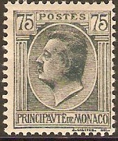 Monaco 1924 75c grey-black. SG94.