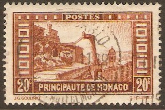 Monaco 1933 20c Yellow-brown. SG123.