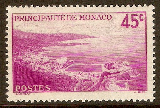 Monaco 1939 45c Bright purple. SG178.