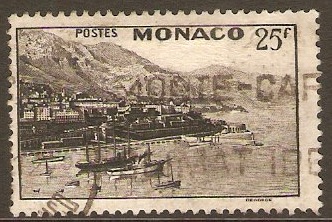 Monaco 1948 25f Black. SG374.